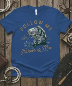 Follow Me I Will text design featuring unique typography on quality t-shirt