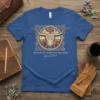 Christian t-shirt with "Follow The Word, Not The Herd" and Isaiah 8:11-13 scripture, featuring a longhorn skull and cross graphic