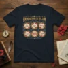 Foundations Is My Jam t-shirt with text listing New Grammar's, Latin, History, English, Science, and Math in circular gears