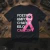 Foxtrot Uniform Charlie Kilo Cancer awareness t-shirt with pink ribbon graphic