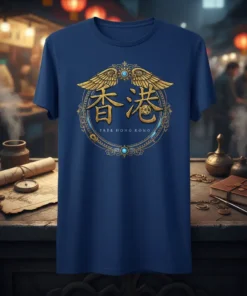 Free Hong Kong T-Shirt eye-catching graphic design printed on comfortable cotton t-shirt