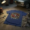 FUEL gauge t-shirt bold graphic design printed on comfortable cotton t-shirt