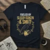 T-shirt with "Fueled By Sleep Token & Smut" text and a raven graphic inside a rose wreath