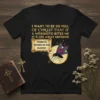 Christian t-shirt with quote "I Want to Be So Full of Christ That If A Mosquito Bites Me It Flies