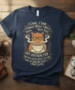 I CAME, I SAW text design featuring bold typography on quality t-shirt