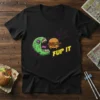 FUP IT funny monster eating a burger graphic t-shirt design