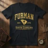 Furman South Carolina Est 1776 creative graphic design printed on comfortable cotton t-shirt