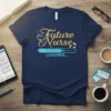 Future Nurse LOADING... t-shirt design with stethoscope, syringe graphic, and pills