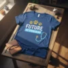 Future Veterinarian T-Shirt with paw prints and stethoscope graphic design on quality cotton t-shirt fabric