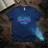G-PA EST. 2023 graduation t-shirt with neon circuit board design and year 2023