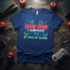 T-shirt with "GAME OVER I SURVIVED 67 DAYS OF SCHOOL" text and gaming icons