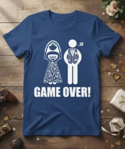 GAME OVER! si detailed graphic design printed on comfortable cotton t-shirt