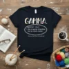 GAMMA. /gamma/ - noun. text design featuring unique typography on quality t-shirt