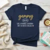 Gammy Like A Normal text design featuring eye-catching typography on quality t-shirt