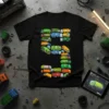 Garbage Truck Number 5 creative graphic design printed on comfortable cotton t-shirt