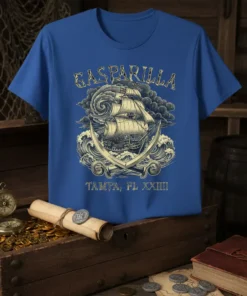 GASPARILLA TAMPA, FL XXIII detailed graphic design printed on comfortable cotton t-shirt