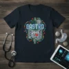 Gastro Squad t-shirt design featuring the words "GASTRO" and "Squad" above an illustration of the digestive system, surrounded by positive