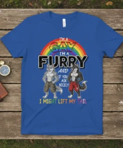 I'M A GAY I'M text design featuring stylish typography on quality t-shirt