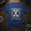 GENERATION X 1965 1980 text design featuring stylish typography on quality t-shirt