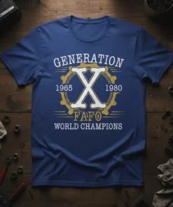 GENERATION X 1965 1980 text design featuring stylish typography on quality t-shirt