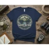 FIND HIDDEN TREASURE GEOCACHE text design featuring creative typography on quality t-shirt