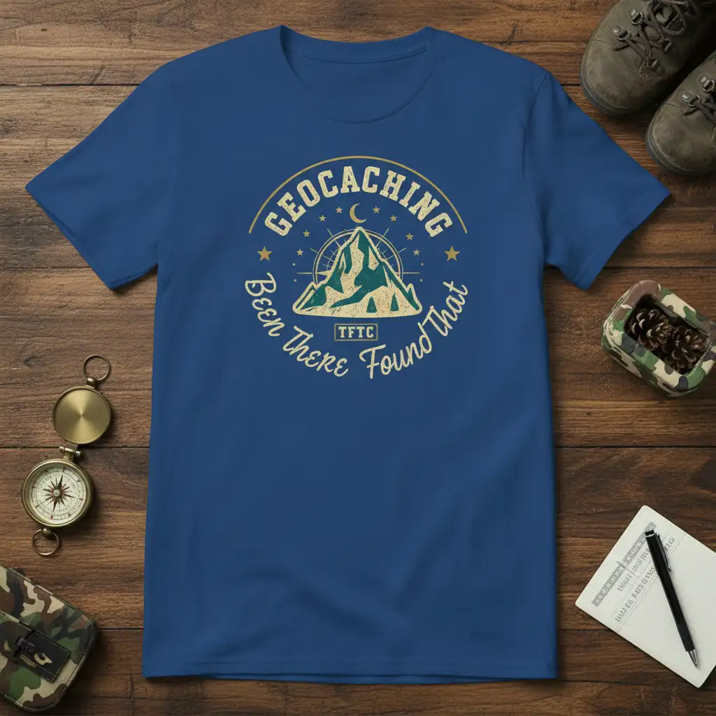 Geocaching Been There Found That T-Shirt detailed print printed on durable material creating a standout t-shirt
