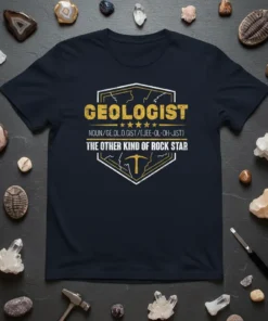 GEOLOGIST NOUN/GE.OL.O.GIST/(JEE-OL-OH-JIST) THE OTHER text design featuring unique typography on quality t-shirt