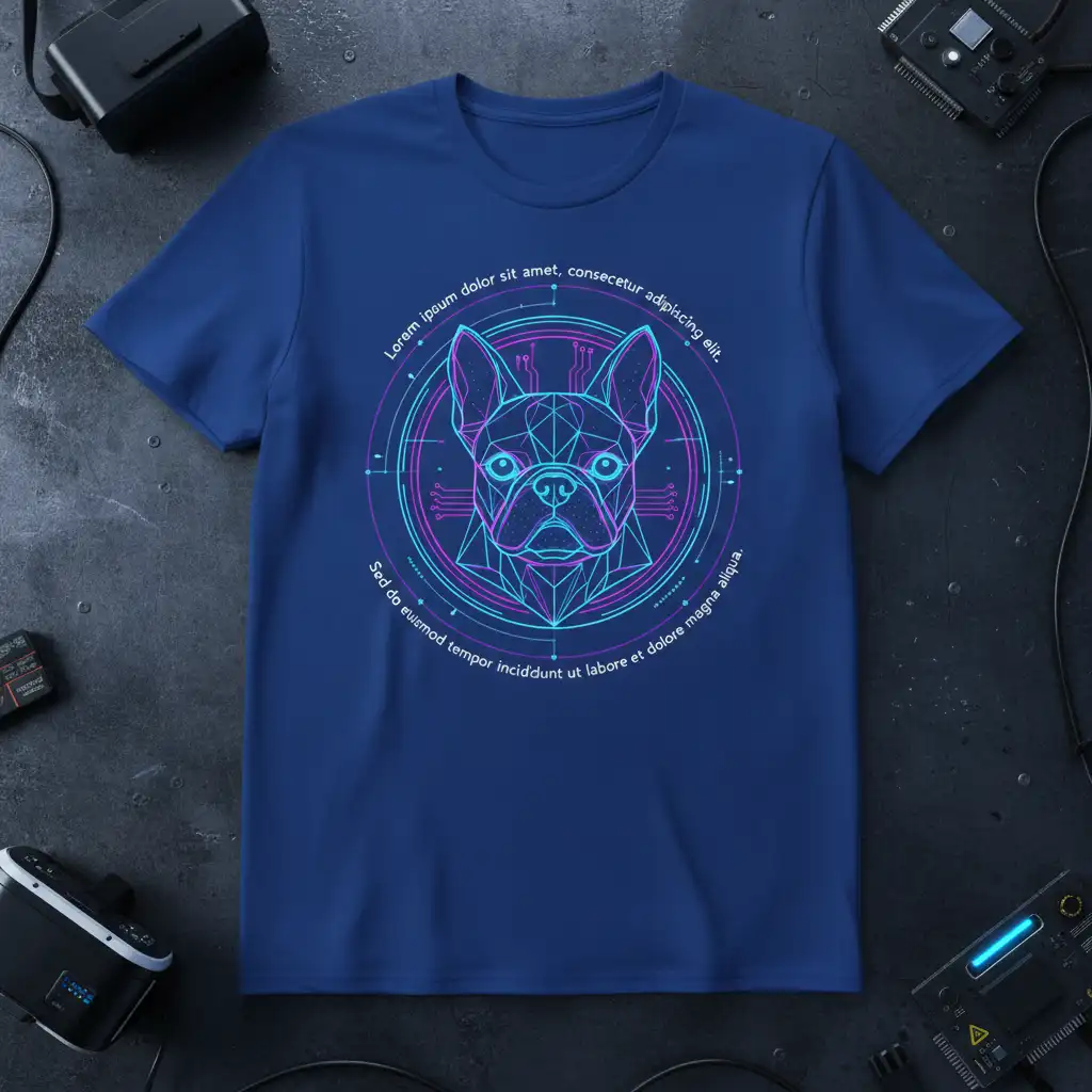 Lorem ipsum dolor sit quote printed with bold typography on breathable fabric t-shirt design