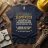 GEOPYFFICIST noun. 1. A text design featuring bold typography on quality t-shirt