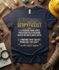 GEOPYFFICIST noun. 1. A text design featuring bold typography on quality t-shirt