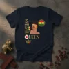 GHANIAN QUEEN eye-catching graphic design printed on comfortable cotton t-shirt