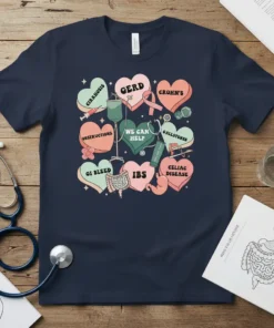 GI Bleed Obstructions IBS text design featuring creative typography on quality t-shirt