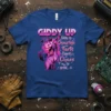 Giddy Up Sparkle Farts There's Chaos to spread... funny donkey quote t-shirt design with pink sparkle accents