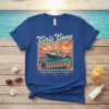 Girls Gone Cruising Making Memories For A Lifetime! text with cruise ship graphic on a blue t-shirt