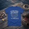 Blue t-shirt with "Gitchee Gumee Lake Superior The Legend Lives On" text and a map graphic of Lake Superior