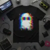 Glitched Ghost Gaming unique graphic design printed on comfortable cotton t-shirt