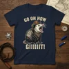 Go On Now GIIIIIIIT! text with a cowboy opossum graphic, featuring western bandana and hat