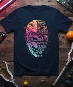 GOALIE LACROSSE MOM THE text design featuring stylish typography on quality t-shirt