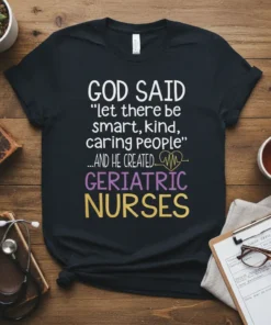 GOD SAID "let there text design featuring detailed typography on quality t-shirt