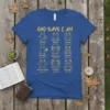 God Says I Am Christian T-Shirt with multiple frogs illustrating scriptures like Strong, Brave, Chosen, Capable, Victorious, Unique, Always Loved