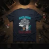 Good Bush Bad Bush T-Shirt design with marijuana plant and oil derrick graphic