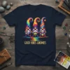 GOOD VIBES GNOMIES stylish graphic design printed on comfortable cotton t-shirt