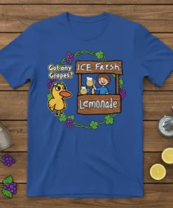 Got any Grapes ICE FRESH Lemonade bold graphic design printed on comfortable cotton t-shirt