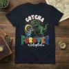 Gotcha Forever Adopted dinosaur t-shirt design with two T-Rex dinosaurs and colorful lettering