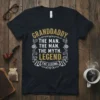 GRANDDADDY THE MAN. THE text design featuring creative typography on quality t-shirt