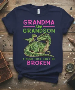 GRANDMA AN GRANDSON A text design featuring creative typography on quality t-shirt