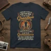 Grandfather t-shirt design with text "I Asked God To Make Me A Better Man He Sent Me My Grandson I