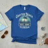 Grayton Beach Est 1890 Florida vintage t-shirt with palm tree, sun, and waves graphic