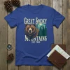 Great Smoky Mountains Est. 1934 t-shirt design featuring a realistic bear head and pine trees