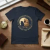Groundhog Meteorology EST 1887 Respect The Shadow t-shirt design featuring a groundhog and its shadow in a circular emblem with